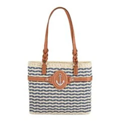Magnolia Straw Tote