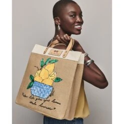 Main Squeeze Burlap Tote -Moonlink Jewelry Shop main squeeze burlap tote multi 4 fb6e1757 53b3 4a7b a22f 6b97abc6247d