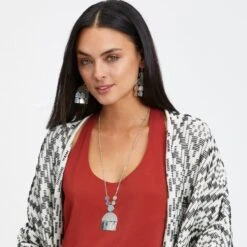 Marrakesh Soleil Long Necklace -Moonlink Jewelry Shop marrakesh soleil long necklace silver 3 33f5c583 5f42 481c 9163 1a1f7aebbe5d