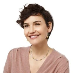 Meridian Prime Short Necklace -Moonlink Jewelry Shop meridian prime short necklace silver gold 2