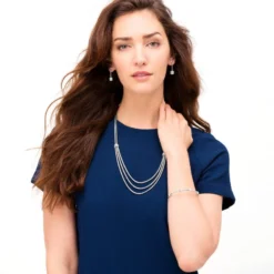 Meridian Tier Necklace -Moonlink Jewelry Shop meridian tier necklace silver 2 022a4e72 5b68 49d8 808b a972a5f64e9a