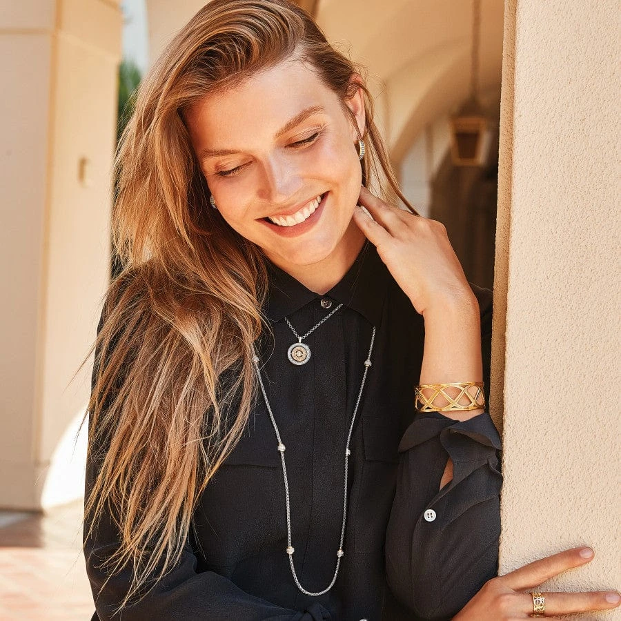 Meridian Two Tone Long Necklace 3 Meridian Two Tone Long Necklace - Image 3