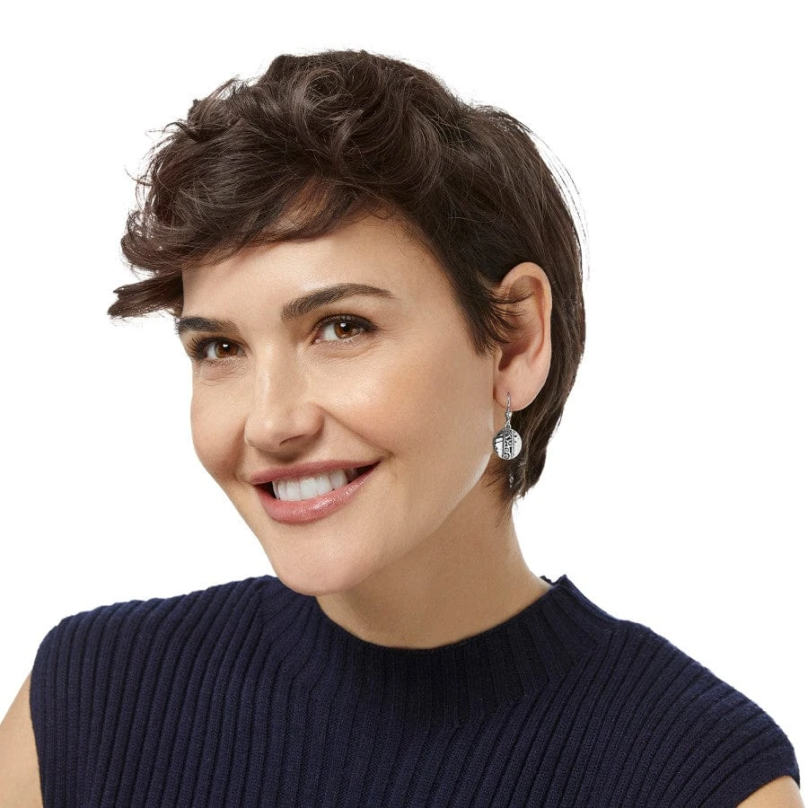 Mingle Disc French Wire Earrings 2 Mingle Disc French Wire Earrings - Image 2