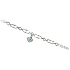 Moonlink Jewelry Shop -Moonlink Jewelry Shop mosaic link bracelet silver turquoise 1