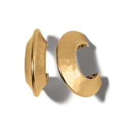 Mystic Moon Hoop Earrings -Moonlink Jewelry Shop mystic moon hoop earrings gold 0