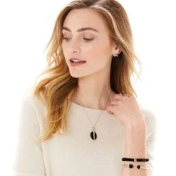 Neptune's Rings Banded Agate Stretch Bracelet -Moonlink Jewelry Shop neptune s rings banded agate stretch bracelet black white 1 425b6452 40f0 4452 85ca af5765907ebe