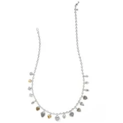 One Heart Charm Necklace 4 One Heart Charm Necklace -Moonlink Jewelry Shop one heart charm necklace silver gold 1