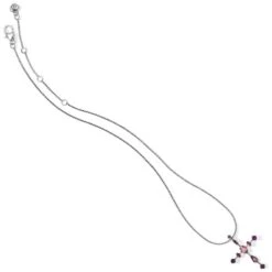 One Love Cross Necklace -Moonlink Jewelry Shop one love cross necklace silver pink 2 d7026473 e74b 443d bb27 a3fe49f64845