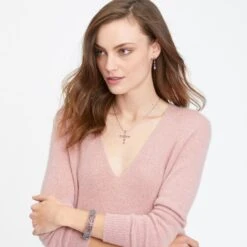 One Love Cross Necklace -Moonlink Jewelry Shop one love cross necklace silver pink 3 5bd43c67 d07c 4d37 bf27 7a5ccb8a637a