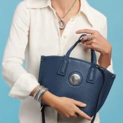 Oriana Small Tote -Moonlink Jewelry Shop oriana small tote cyan 3