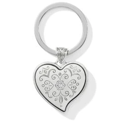 Ornate Heart Key Fob -Moonlink Jewelry Shop ornate heart key fob silver 1 47fc627d 5051 4670 9b2f 315b688df91c