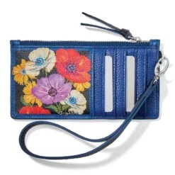 Painted Poppies Card Pouch -Moonlink Jewelry Shop painted poppies card pouch multi 2 3f014054 7ea5 4974 a623 d0b053a55eb8