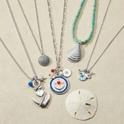 Paradise Cove Sea Urchin Necklace -Moonlink Jewelry Shop paradise cove sea urchin necklace silver blue 2 7e24aadb 0617 454f 942b 2cf59017a936
