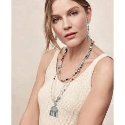 Pebble Paradise Adaptable Necklace -Moonlink Jewelry Shop pebble paradise adaptable necklace silver multi 3 f0753d13 ddd7 47c4 a857 3433284b289f