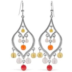 Prism Lights Fire French Wire Earrings