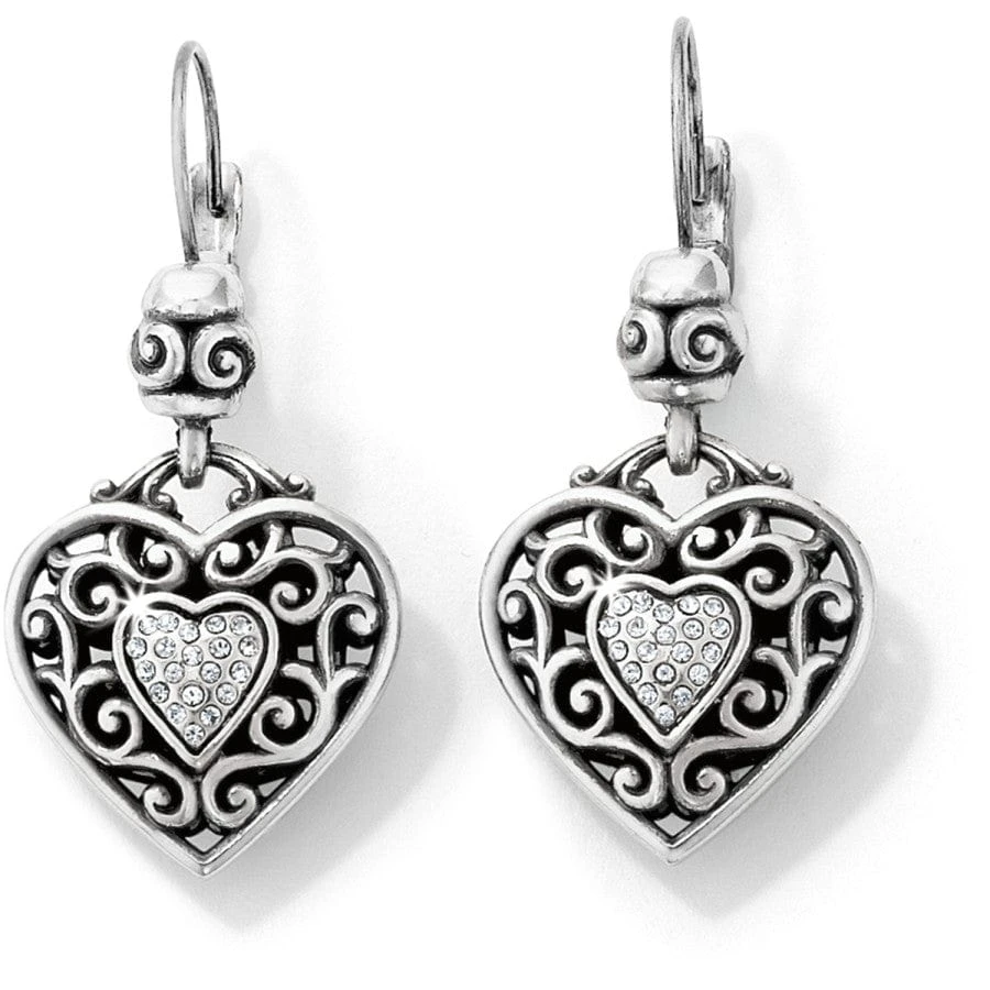 Reno Heart Leverback Earrings 1 Reno Heart Leverback Earrings
