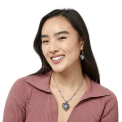 Reno Heart Necklace -Moonlink Jewelry Shop reno heart necklace silver 3