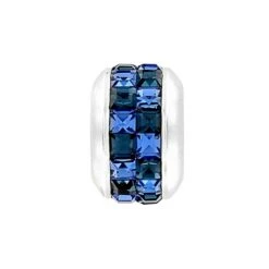 Retro Fish Charm Necklace -Moonlink Jewelry Shop retro fish charm necklace silver blue 2