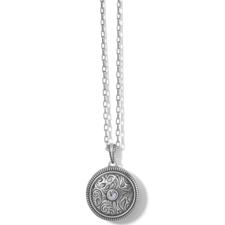 Romanza Round Locket Necklace 1 Romanza Round Locket Necklace