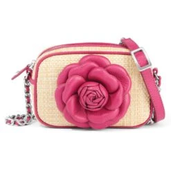 Rosie Straw Camera Bag -Moonlink Jewelry Shop rosie straw camera bag natural orchid 0