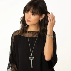 Sea Of Love Convertible Tassel Necklace -Moonlink Jewelry Shop sea of love convertible tassel necklace silver 4 97f3516f 337c 4106 8377 4af83adde1fb