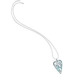 Sea Of Love Heart Convertible Reversible Necklace -Moonlink Jewelry Shop sea of love heart convertible reversible necklace silver blue 2 9c4b6a3b 5218 4676 a308 b6eb43ac0824
