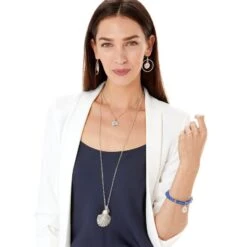 Sea Shore Compass Stretch Bracelet -Moonlink Jewelry Shop sea shore compass stretch bracelet silver blue 3 360c1ccb da90 4892 9f49 f9f098fd742e