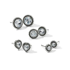 Shimmer Heart Mini Post Earrings -Moonlink Jewelry Shop shimmer heart mini post earrings silver 3 c400ee46 e3a5 4dfa bc96 208b11701e41