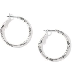 Small Hoop Charm Earrings -Moonlink Jewelry Shop small hoop charm earrings silver 0 cfdd4088 5251 486b 96aa cbbf6fdd55dc