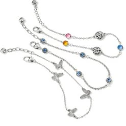 Solstice Butterfly Anklet -Moonlink Jewelry Shop solstice butterfly anklet silver 2