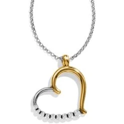 Sparkle Heart Convertible Necklace -Moonlink Jewelry Shop sparkle heart convertible necklace silver gold 1 78be4685 a616 45e6 bb85 88a871fc39c4