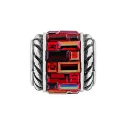 St Michel Bead -Moonlink Jewelry Shop st michel bead silver red 0