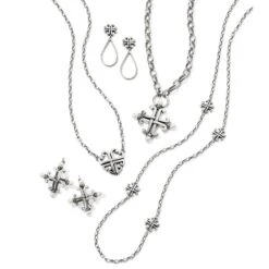 Taos Cross Post Drop Earrings -Moonlink Jewelry Shop taos cross post drop earrings silver 2 087e346c bfce 4abb 81a6 b69a6bf129f8