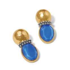Venus Post Drop Earrings 10 Venus Post Drop Earrings -Moonlink Jewelry Shop venus post drop earrings gold blue 1
